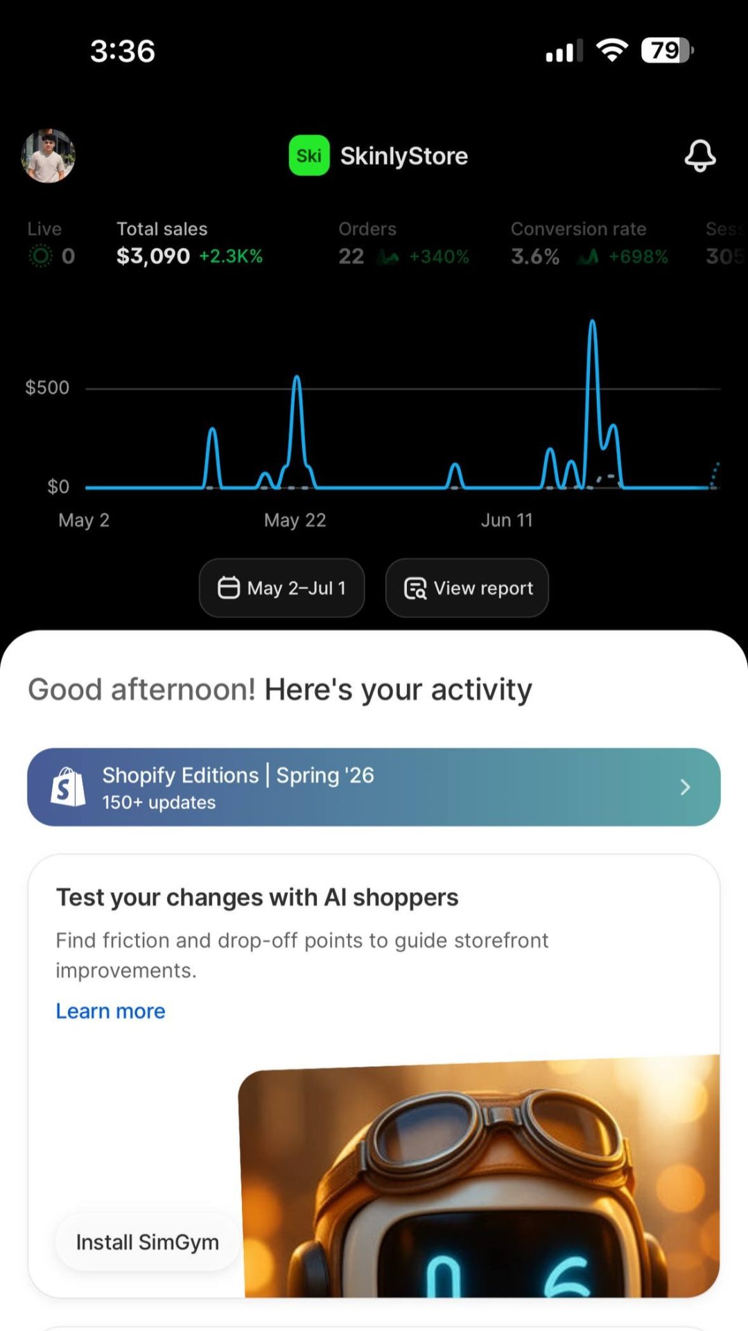📊 Store Results Screenshot